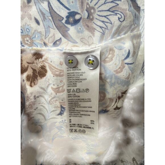 Tommy Bahama Men’s Paisley Button Down Shirt L Coastal Resort Casual - Picture 5 of 6